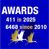 In 2025 we already received 411 awards, 6468 since 2010