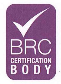 BRC CERTIFICATE OF QUALITY