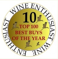 TEN times in the Wine Enthusiast list of the 100 TOP BEST BUYS of the YEAR
