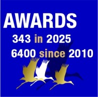 In 2025 we already received 343 awards, 6400 since 2010
