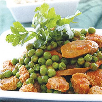 Peas stewed with soy